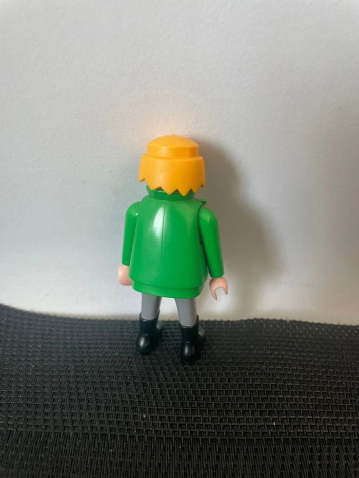 Playmobil figurine homme veste verte client stand animaux marché 5344 1900 belle époque - photo numéro 2