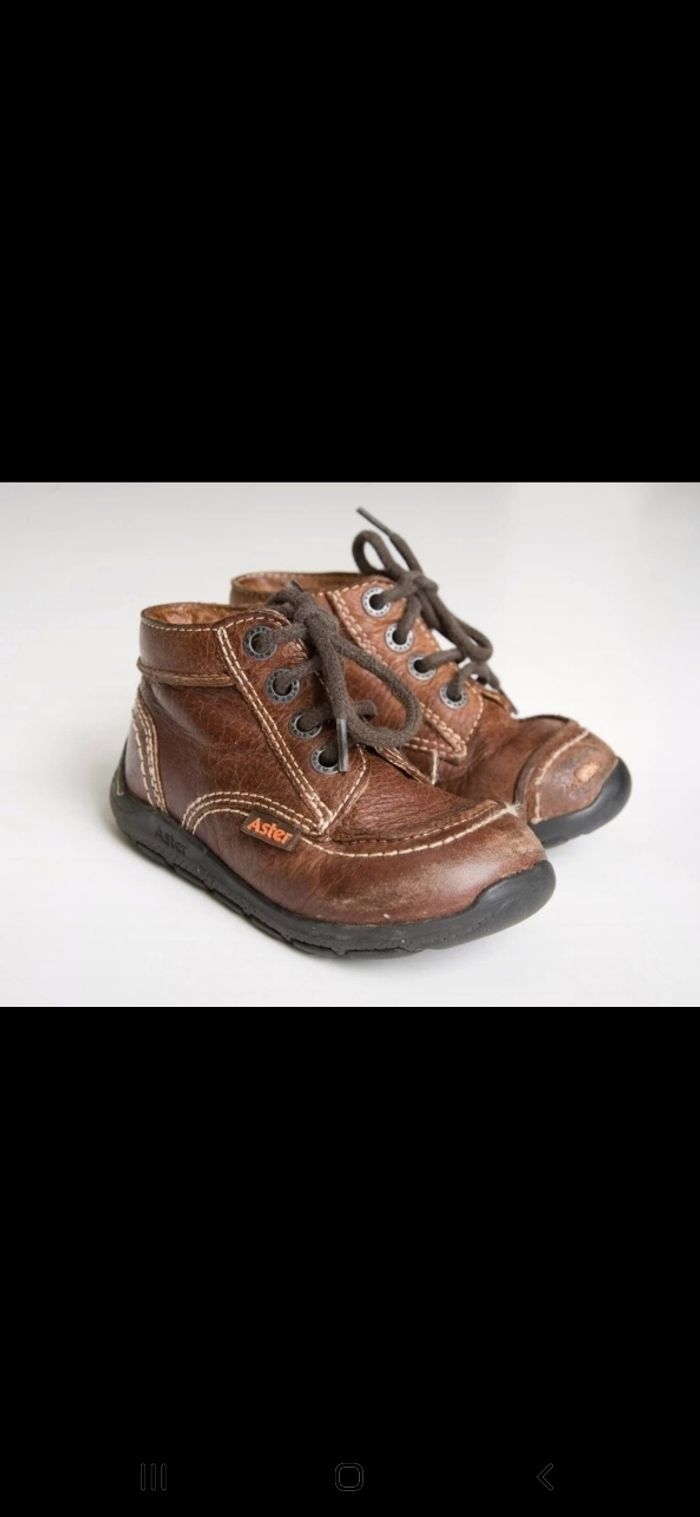 Bottines Aster Tilo marron (abîmées sur le devant) point.22 - photo numéro 2