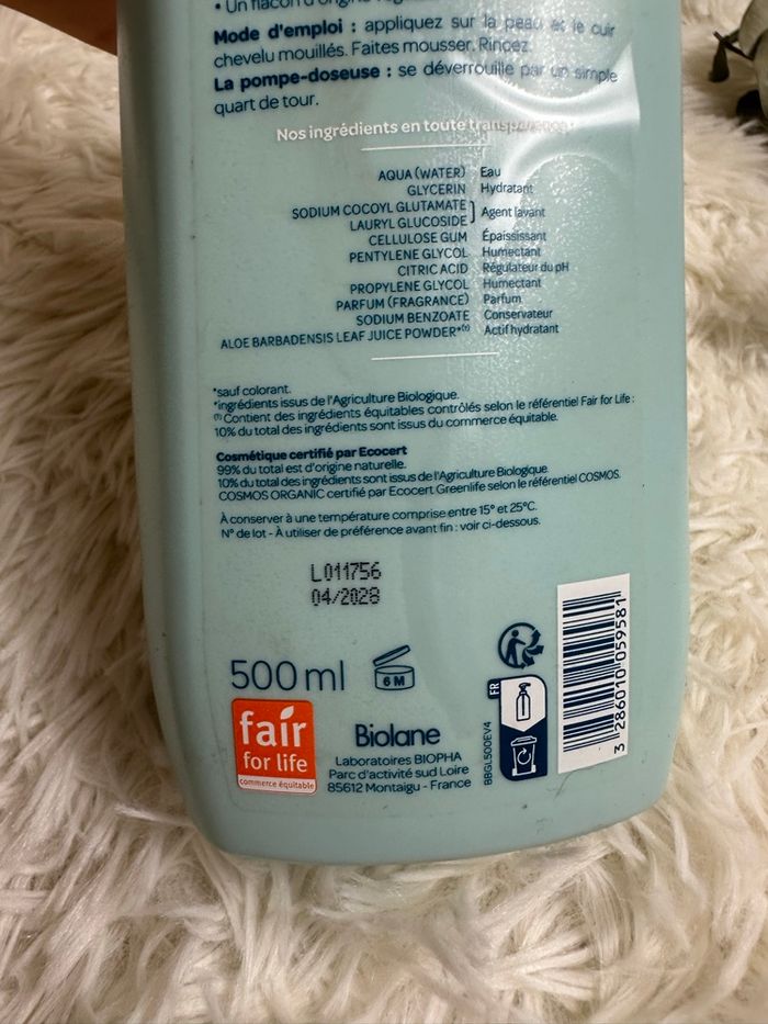 Gel lavant bio Biolane - photo numéro 2