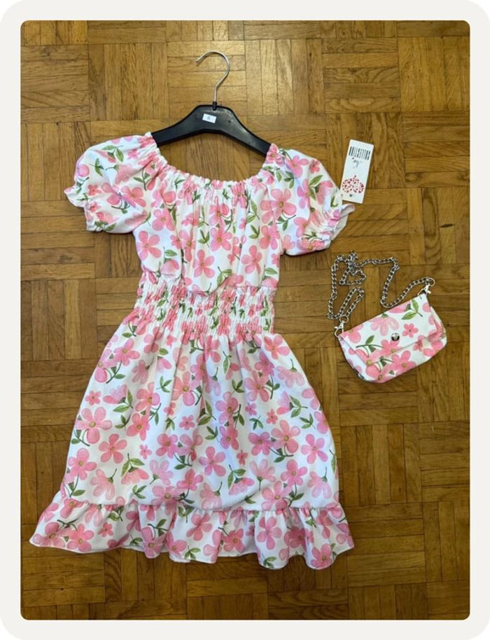 Robe à fleurs roses - photo numéro 3