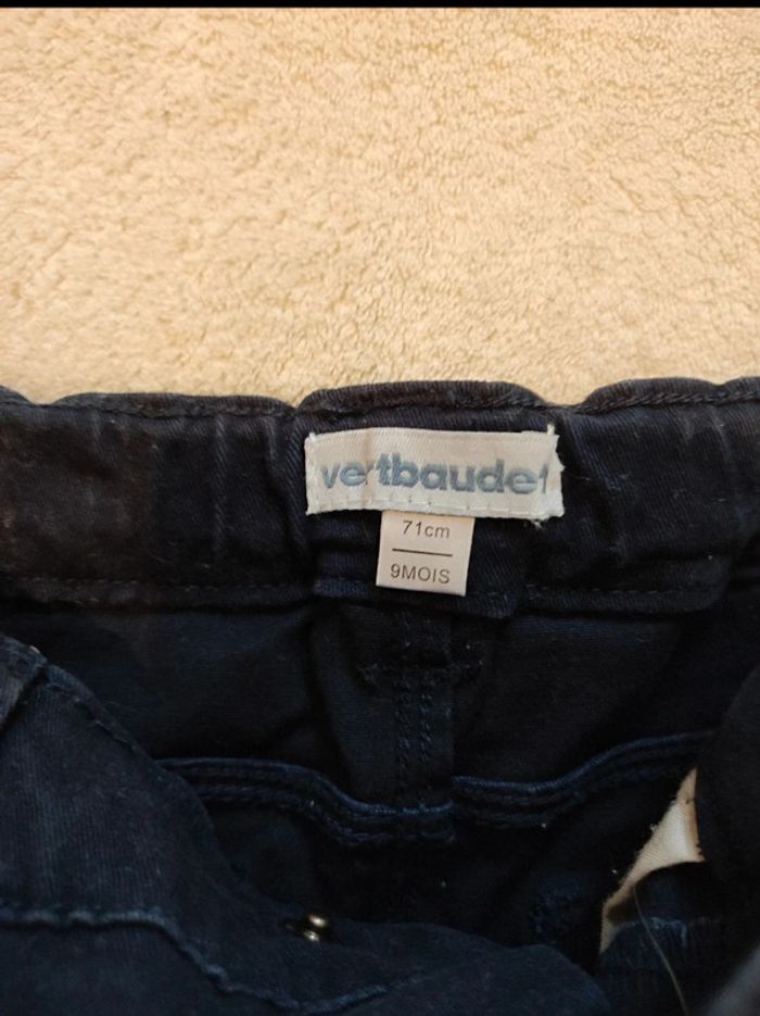 Pantalon bleu marine slim 9 mois - photo numéro 4