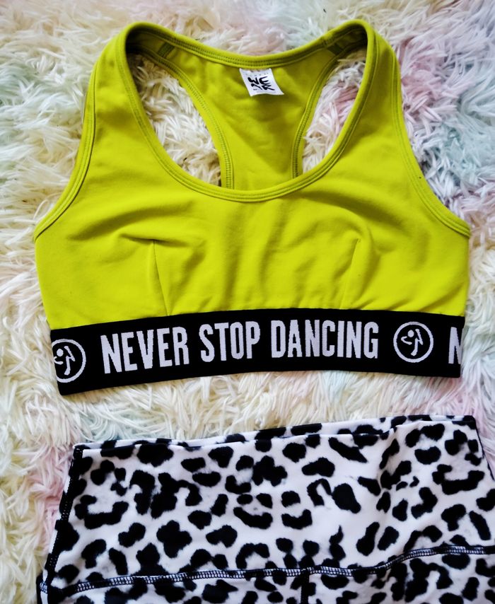 Ensemble zumba short brassière sport fitness danse - photo numéro 3