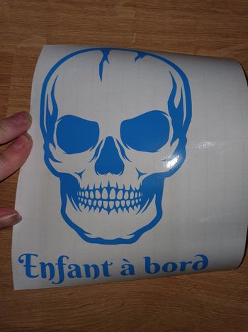 Stickers voiture tête de mort