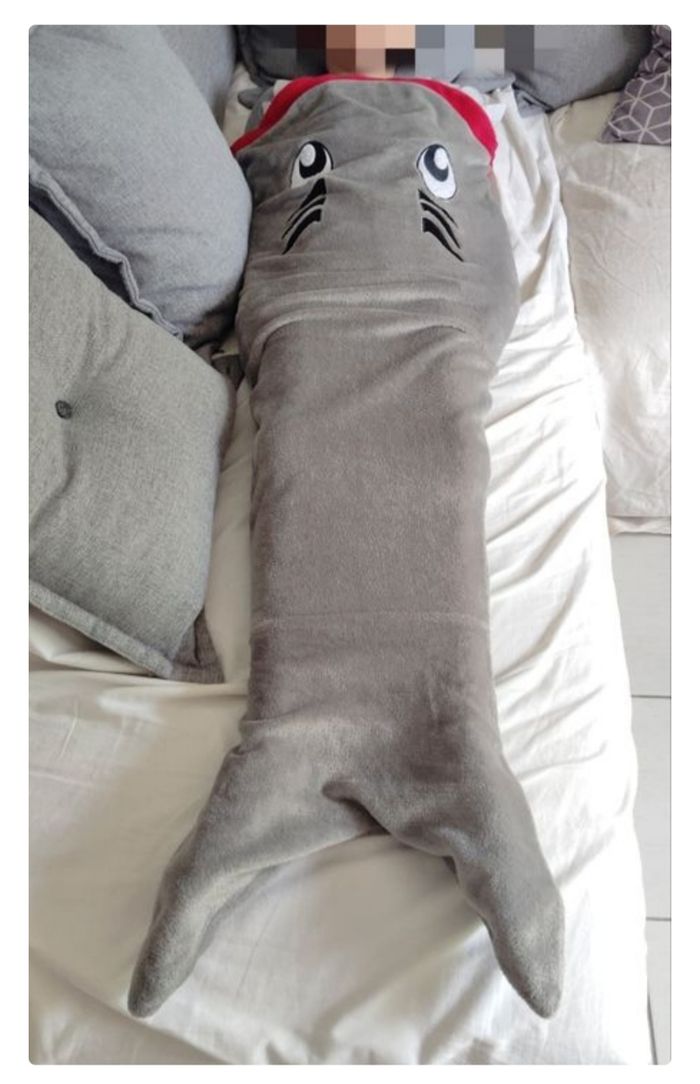 Duvet queue de requin/enfant 3-5 ans garcon