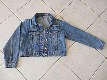 Veste en jean bleue (coupe courte) fille Kiabi - 12 ans