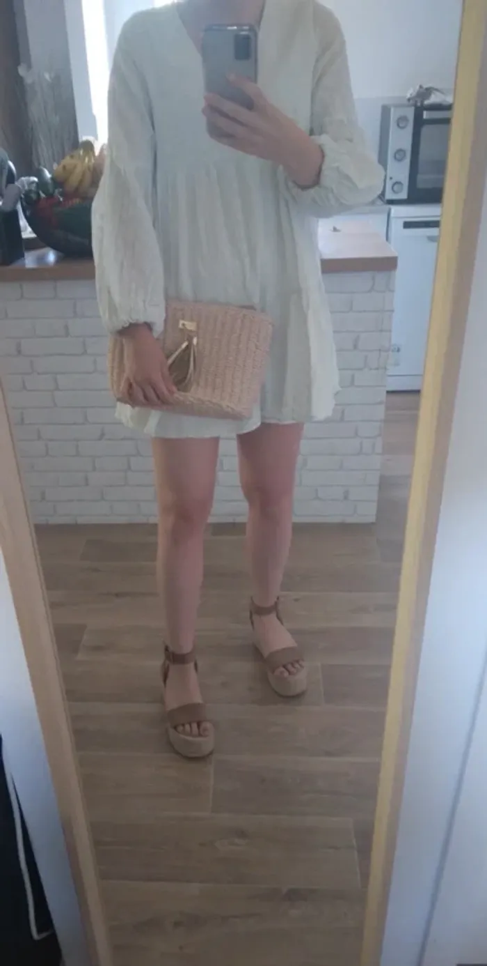 🦩Sac en osier rose Flora&Co neuf🦩 - photo numéro 2