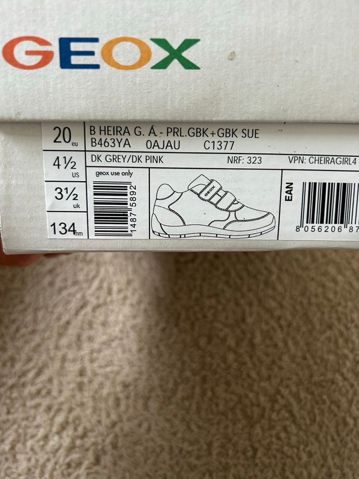 Chaussures grises filles marque Geox - photo numéro 10