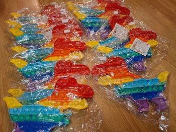Lot de 14 pop it dinosaures