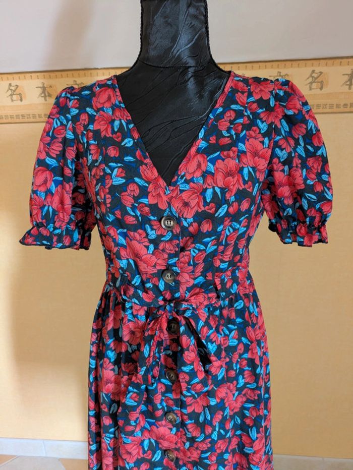 Robe fleurie bohème chic été S 36 état neuf