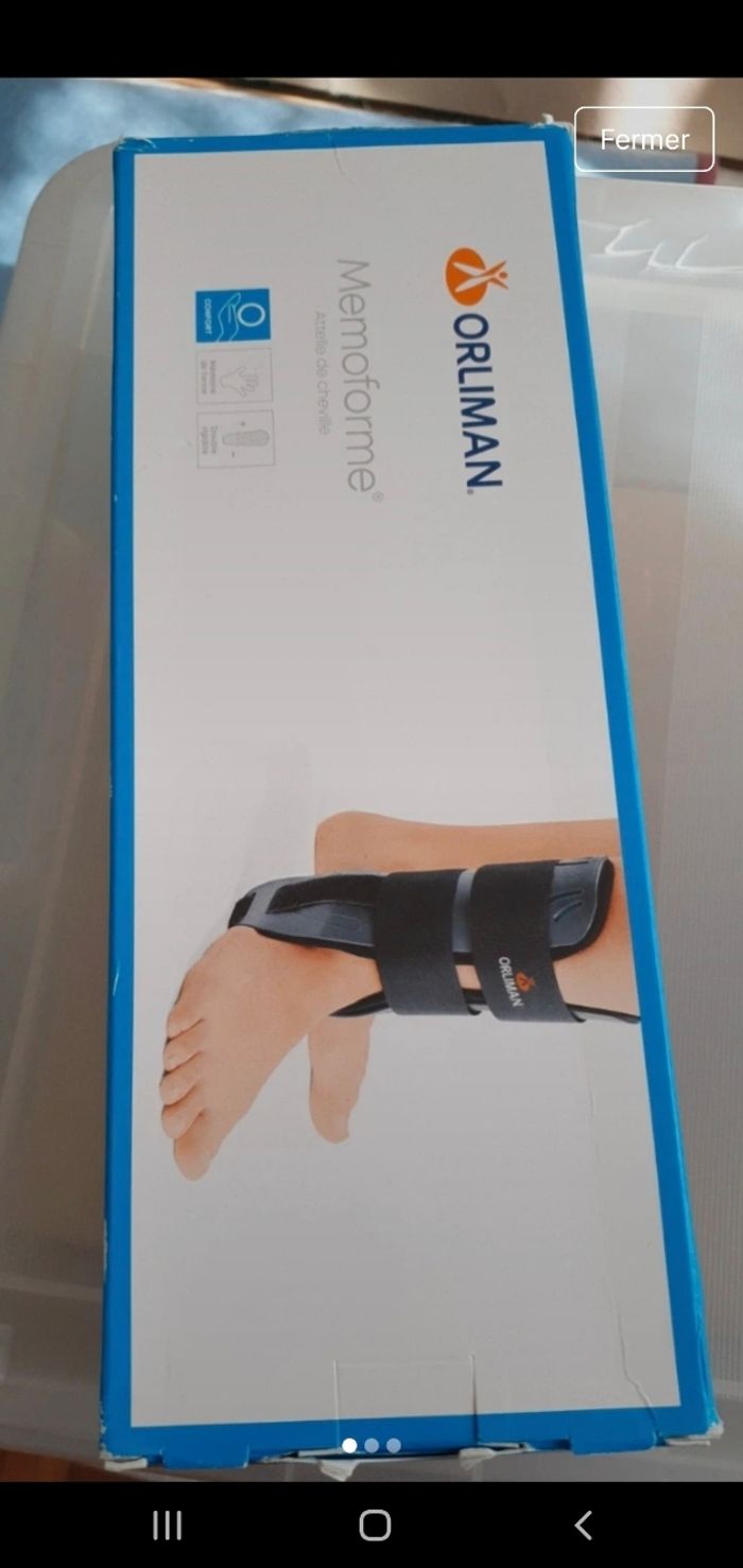 Attelle à mémoire de forme