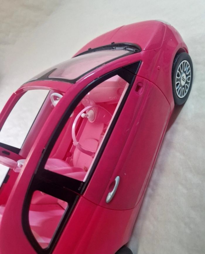 Voiture Barbie Mattel Fiat 500 Rose 2012 - photo numéro 8
