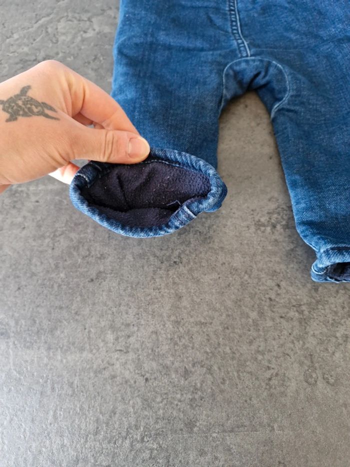 Jeans doublé en polaire 12 mois - photo numéro 4