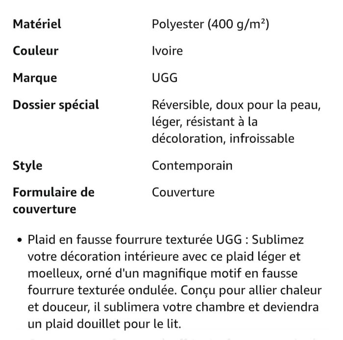 Couverture UGG - photo numéro 6