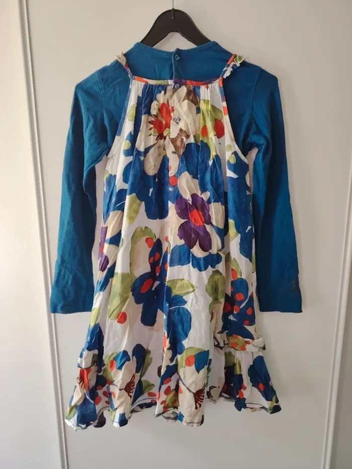 Robe bleue CAtimini 10 ans - photo numéro 2