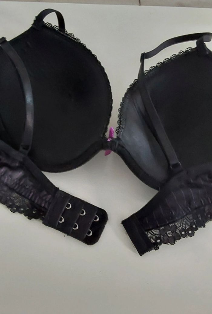 Soutiens-gorge noir et violet 90C - photo numéro 6