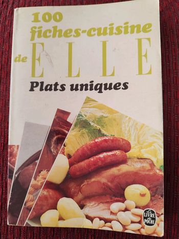 Livre de recettes "100 fiches-cuisine de ELLE, Plats uniques