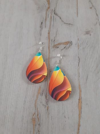 Boucles d'oreilles en bois