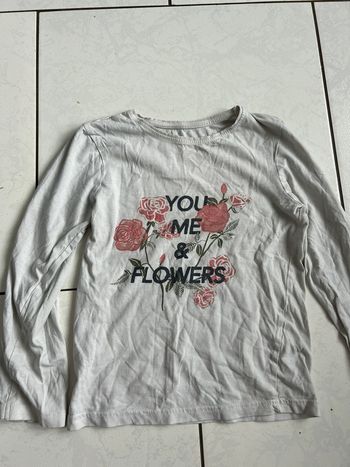 Tee shirt fleurs