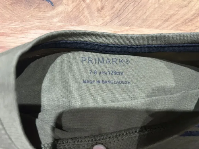 Tee-shirt manches longues 8 ans Primark Kaki - photo numéro 2
