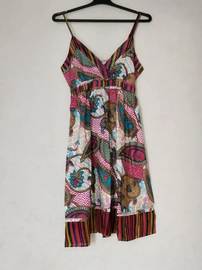 Robe bretelles imprimée