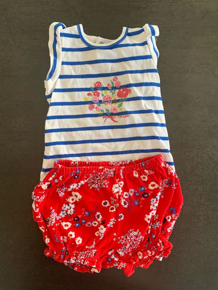 Ensemble été fille 6 mois Petit bateau