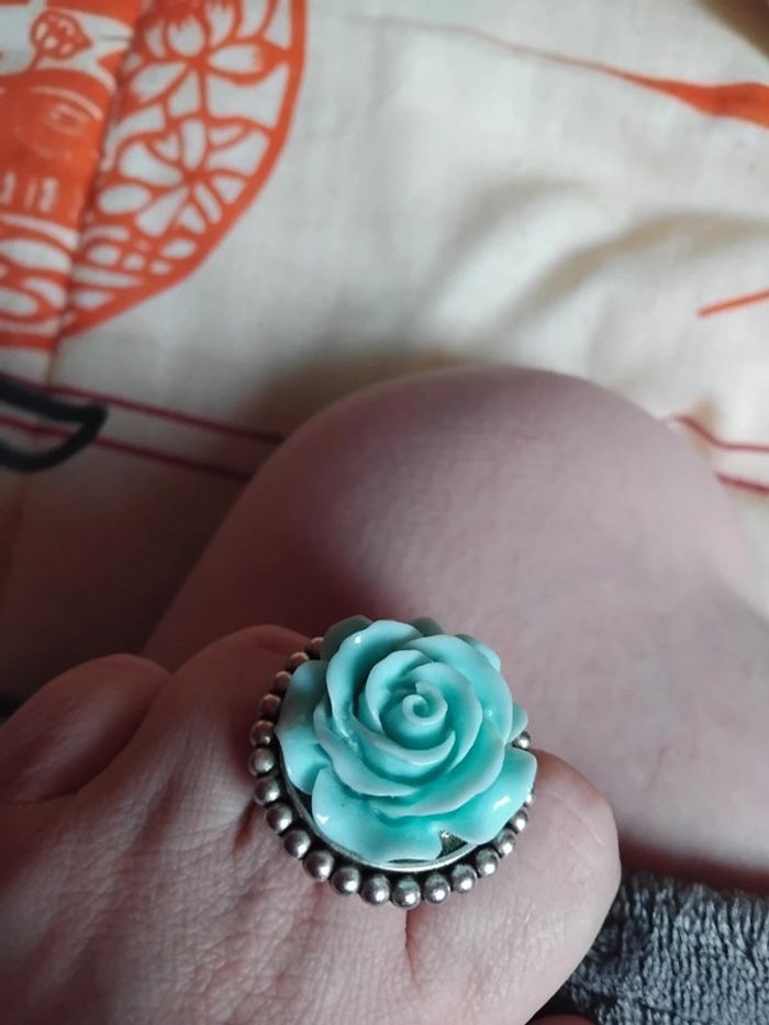 Bague réglable grosse fleur - photo numéro 3