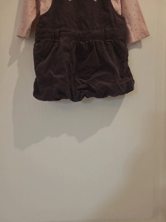 Ensemble robe salopette et tee shirt Gemo - photo numéro 3