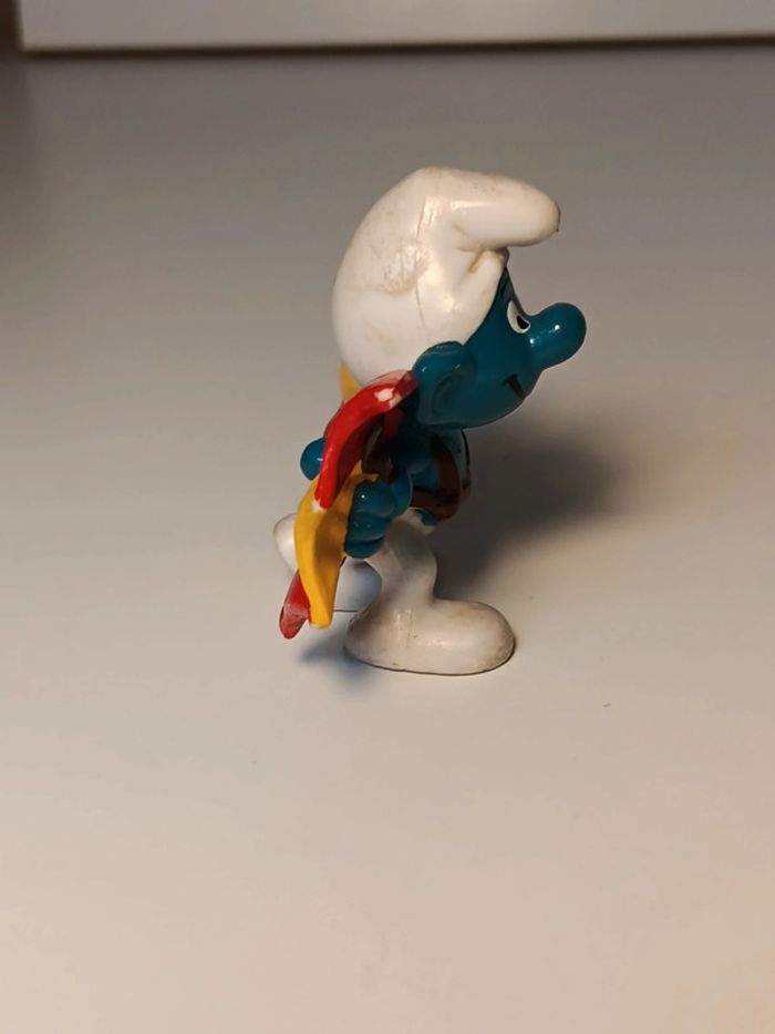 Figurine vintage schleich 1978 peyo Schtroumpf ailes volante made in hong kong - photo numéro 2