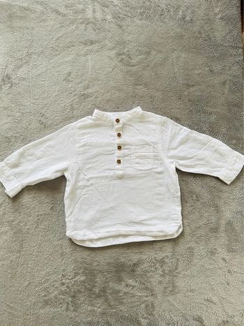 Chemise légère col mao neuve - 6 mois - Kiabi