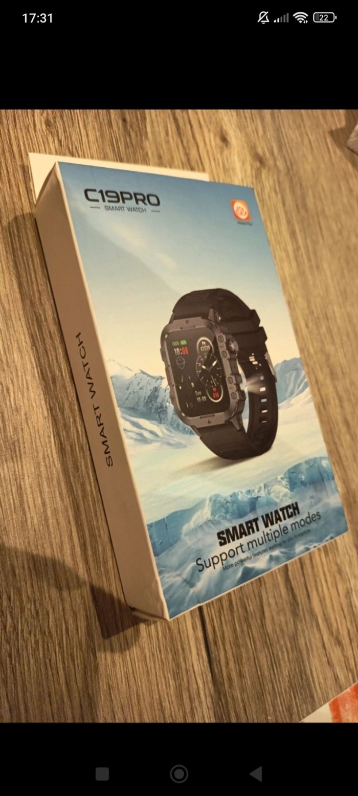 Montre connectée bluetooth neuf emballé avec
sa boîte et sa notice - photo numéro 8