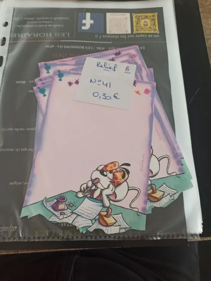 Feuille Diddl relief 41 0,30€