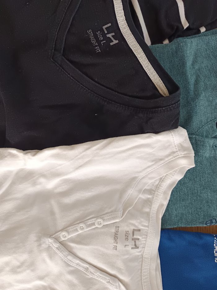 Lot de polos et t-shirts taille L - photo numéro 2