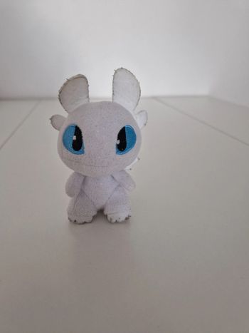 Mini peluche dragon blanc ligh fury
