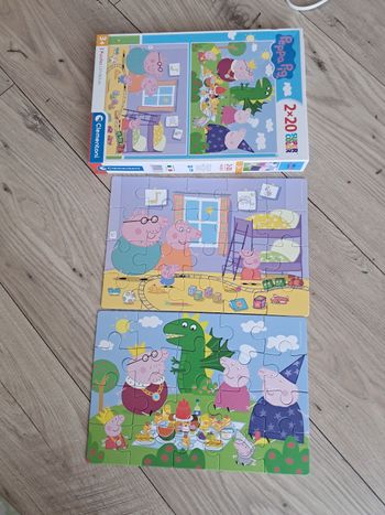 2 puzzles peppa pig
