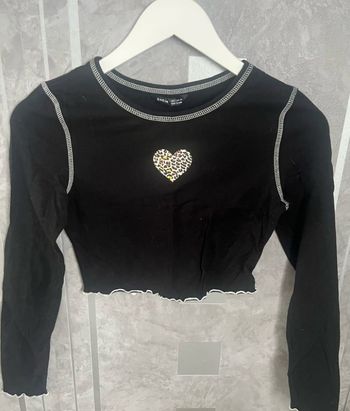 Top coeur longue manche
