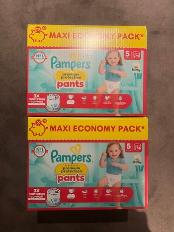 Pampers Premium taille 5 pants maxi pack (2 cartons)