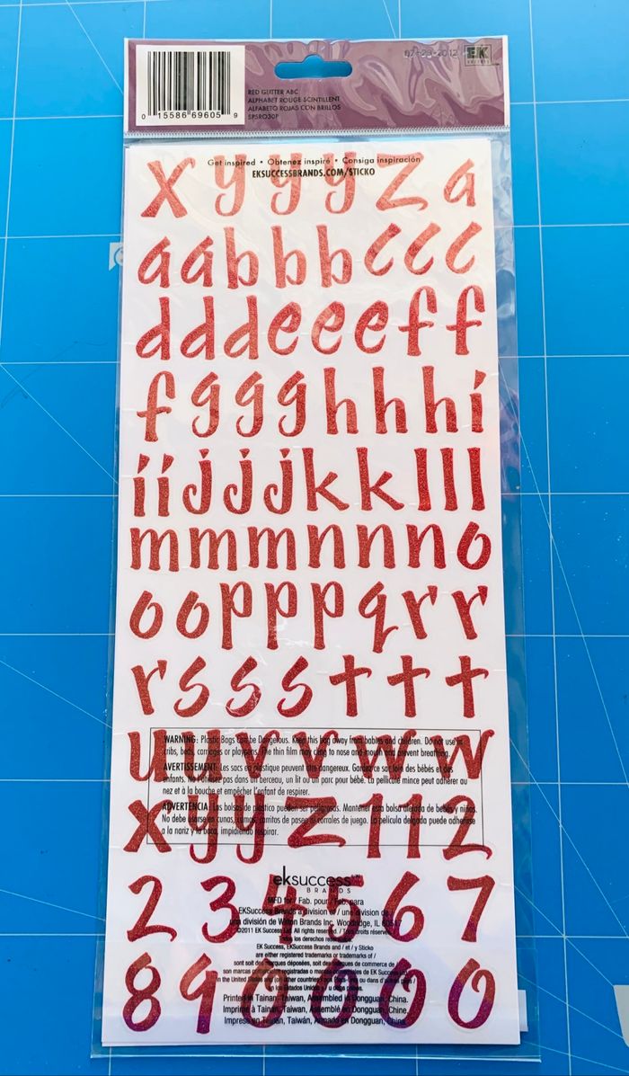 Lot 3 blisters autocollants alphabets Sticko - photo numéro 8