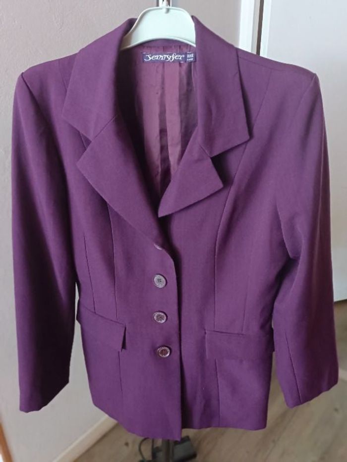 VESTE DE TAILLEUR COULEUR PRUNE