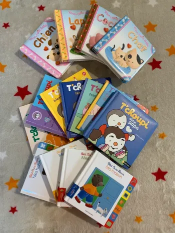 Lot 15 livres bébé Mon Petit Bébé, Petit Ours Brun & T’choupi: livres cartonnés ou solides