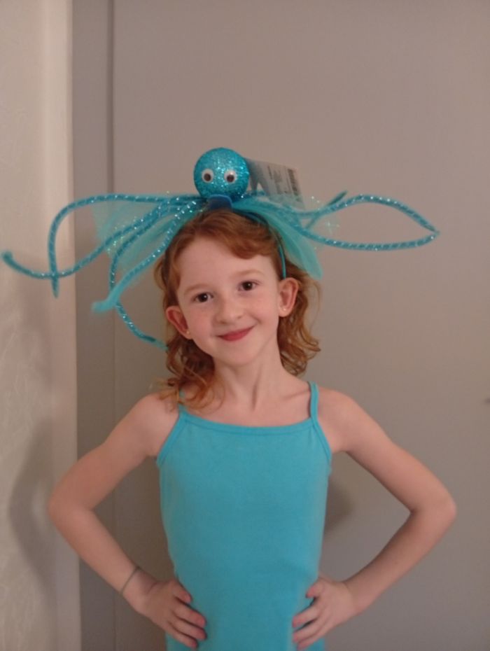 Serre-tête bleu pieuvre