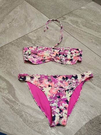 Maillot de bain femme bikini fleuri M 38/40