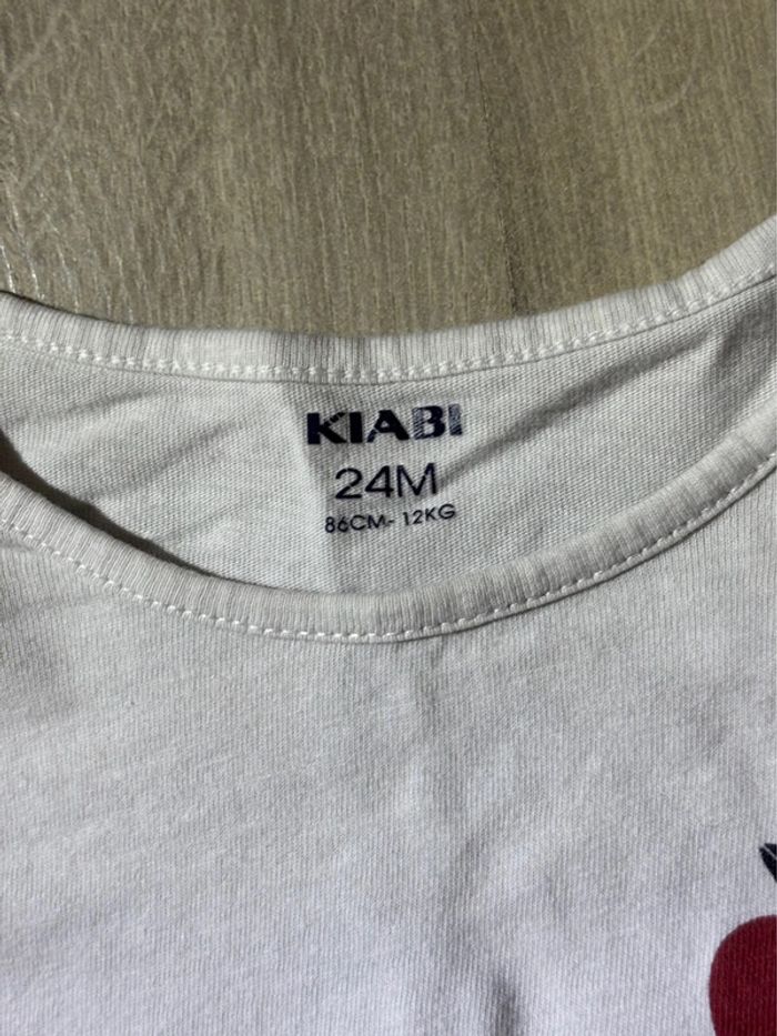 T-shirt blanc pomme Kiabi - photo numéro 4