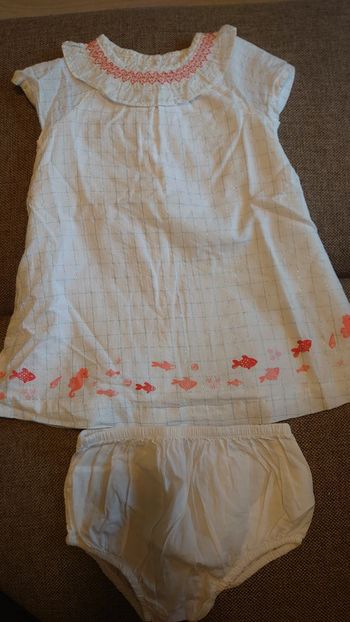 Robe poissons et cache couche Sergent Major