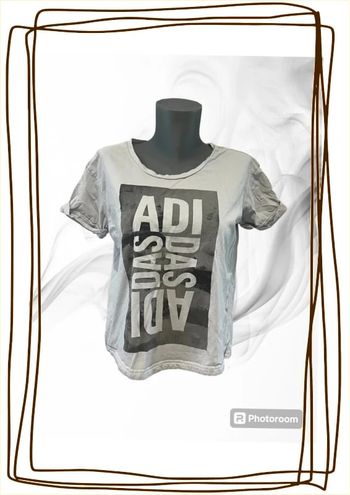 T-shirt sport noir et blanc - Adidas - Taille M