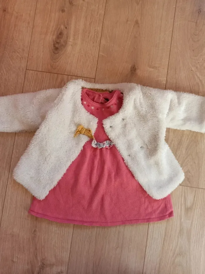 Robe et veste fourrure