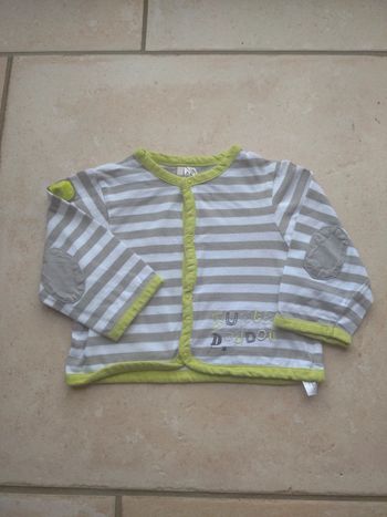 Gilet brassière Garçon 9 mois Super doudou Orchestra 100% coton