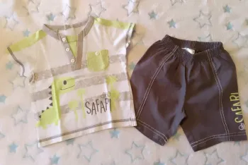 Ensemble motif safari dino.