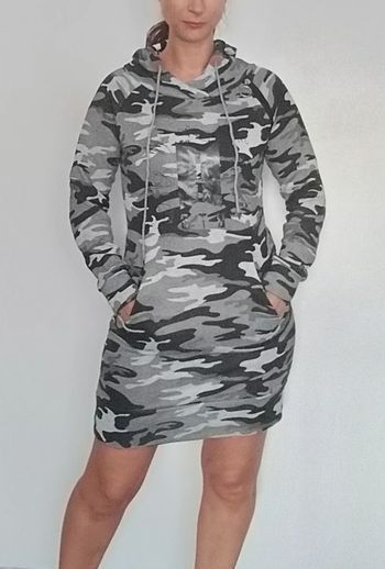 Robe sweat casual camouflage taille 38