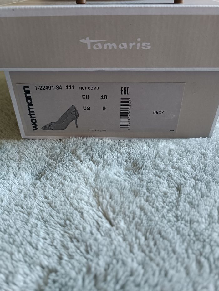 Escarpins Tamaris effet python – Neufs avec boîte - photo numéro 8