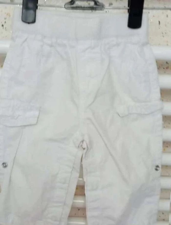 Pantalon Garçon blanc Kimbaloo Taille 6 mois - photo numéro 2